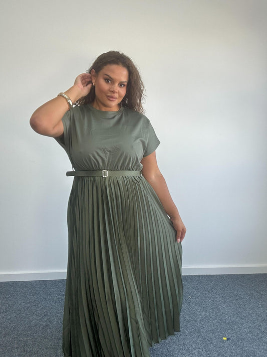 Jade Maxi pleated dress