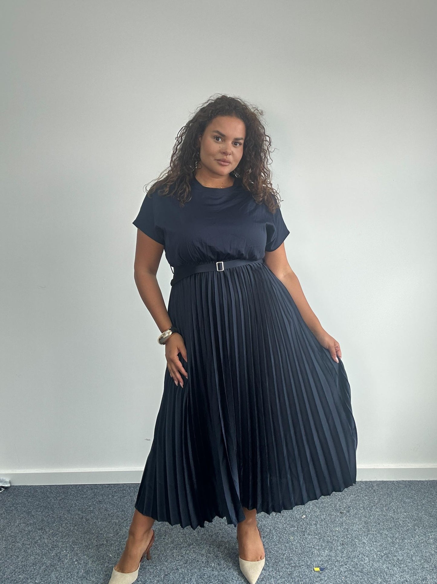 Jade Maxi pleated dress