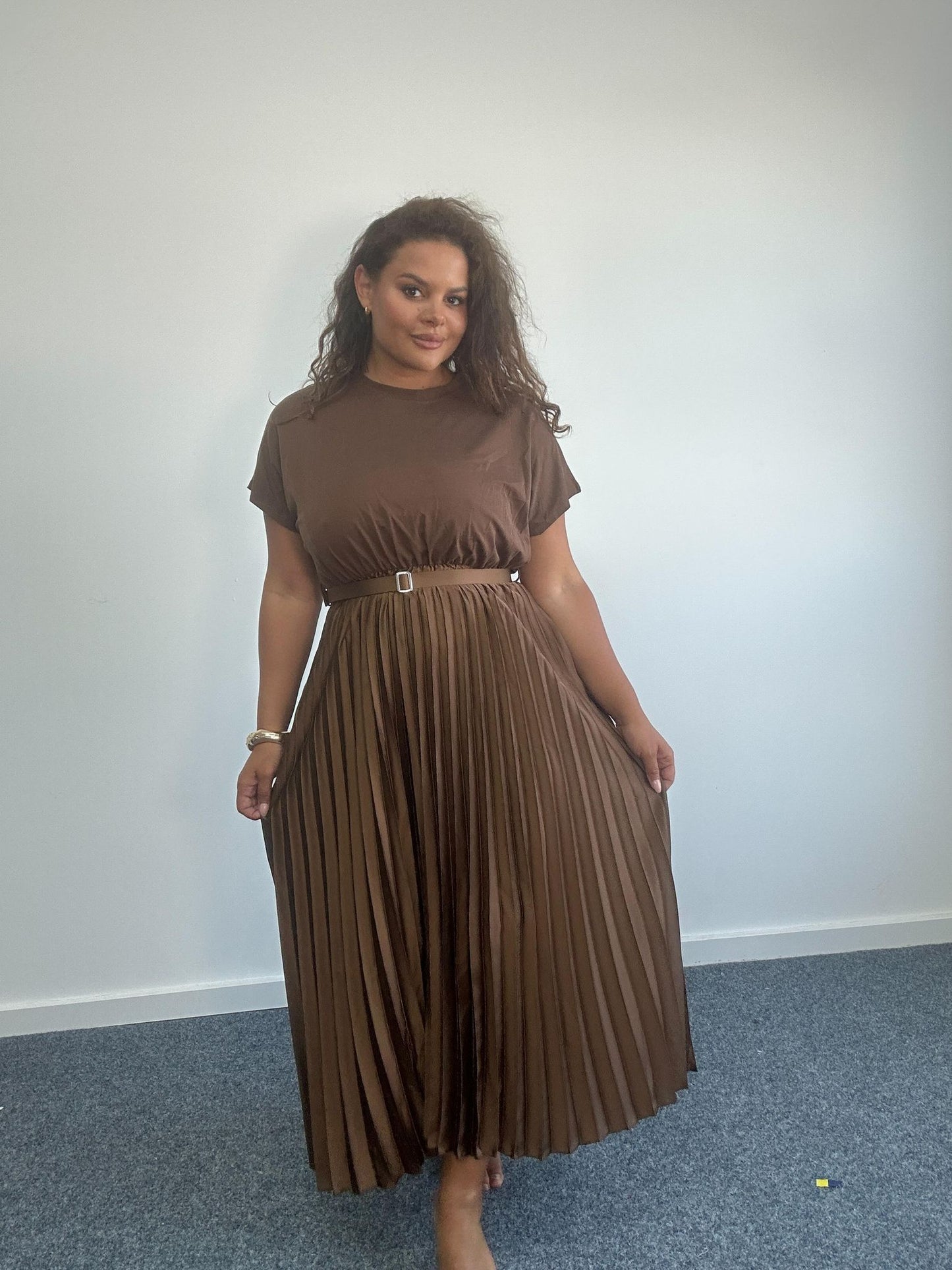 Jade Maxi pleated dress