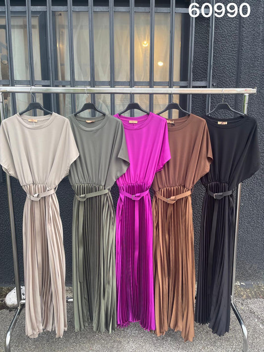 Jade Maxi pleated dress